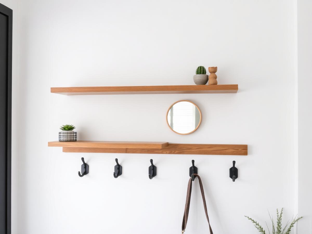 Wall hooks & shelving